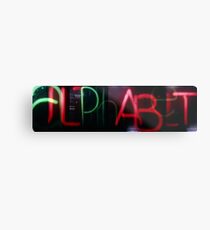 Alphabet Metal Print