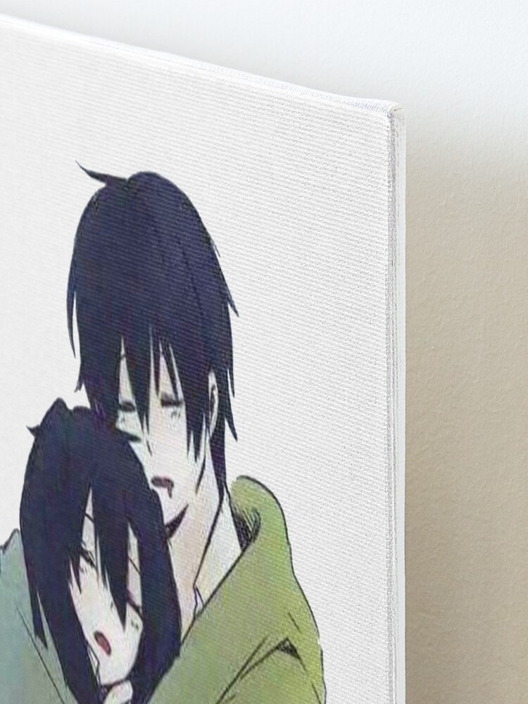 Cute anime couple kiss Art Board Print for Sale by SADDESTONE