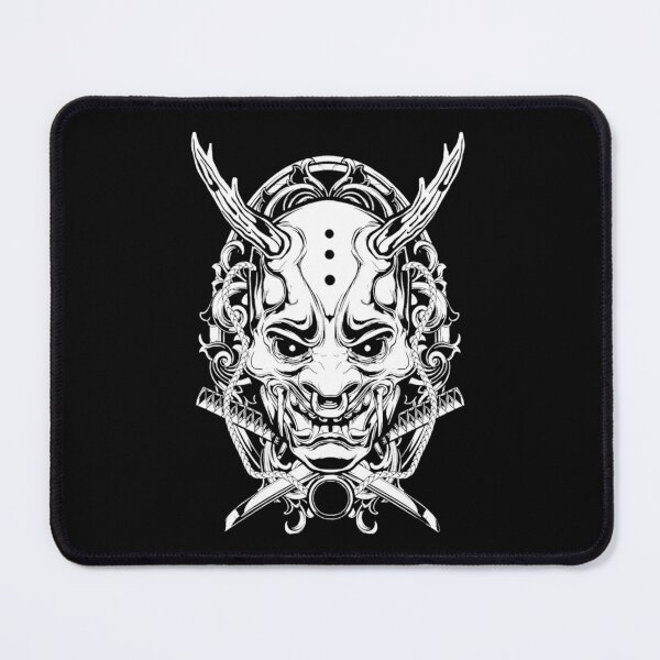 Item preview, Japanese oni mask samurai warrior (white) designed and sold by Byfab.