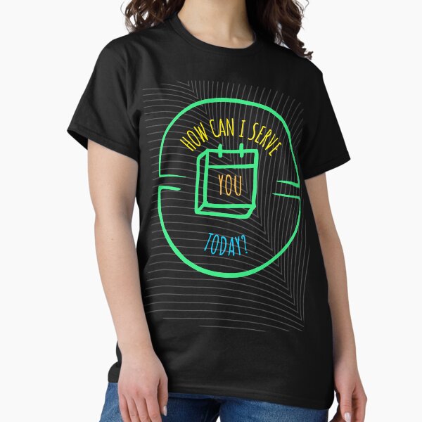 Vista previa del artículo con la obra «¿CÓMO PUEDO SERVIRLE HOY? CAMISETA ESENCIAL», diseñado y vendido por SuccessfulVibes.