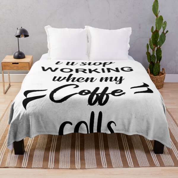 Item preview, I STOP WORKING WHEN MY COFFEE IS COOLS Shirt designed and sold by Haitam771.