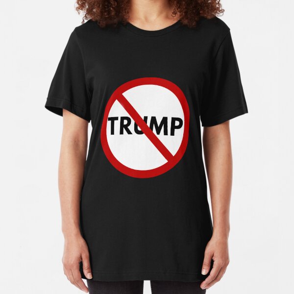 Anti-Trump - He's Not My President Slim Fit T-Shirt