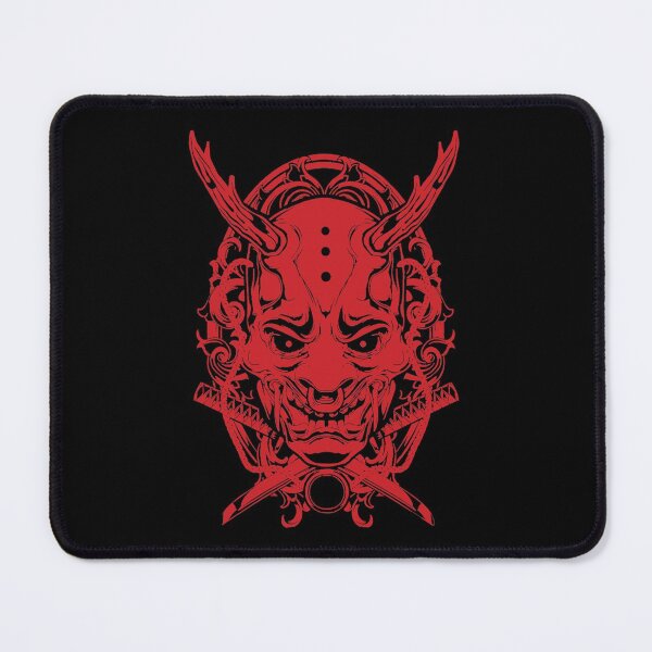 Item preview, Japanese oni mask samurai warrior (red) designed and sold by Byfab.