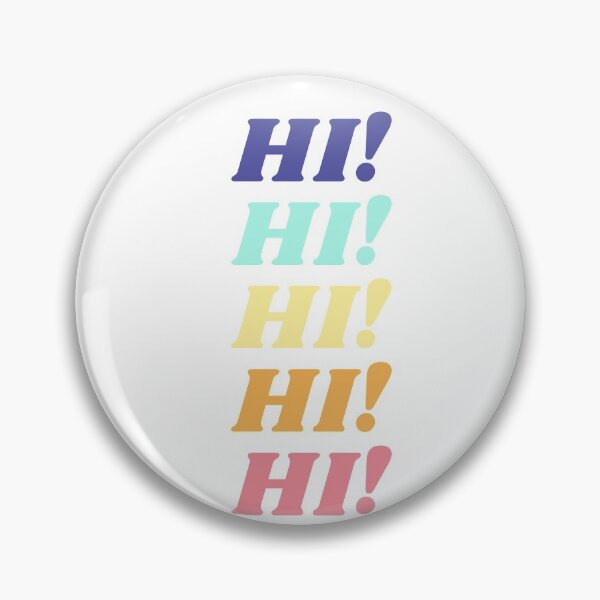 Item preview, Hi! - Multichrome Text Design. designed and sold by TheHillSpruce.