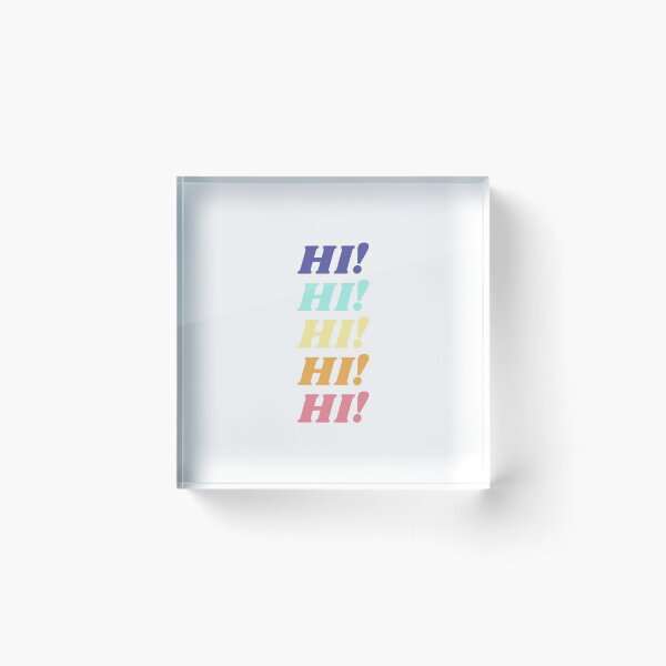 Item preview, Hi! - Multichrome Text Design. designed and sold by TheHillSpruce.