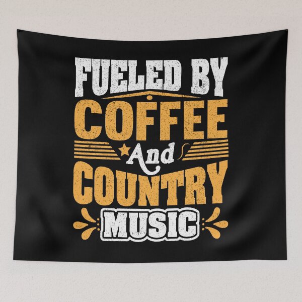 Item preview, Fueled By Coffee And Country Music For Coffee Lovers and Music Fans designed and sold by mohalaz.