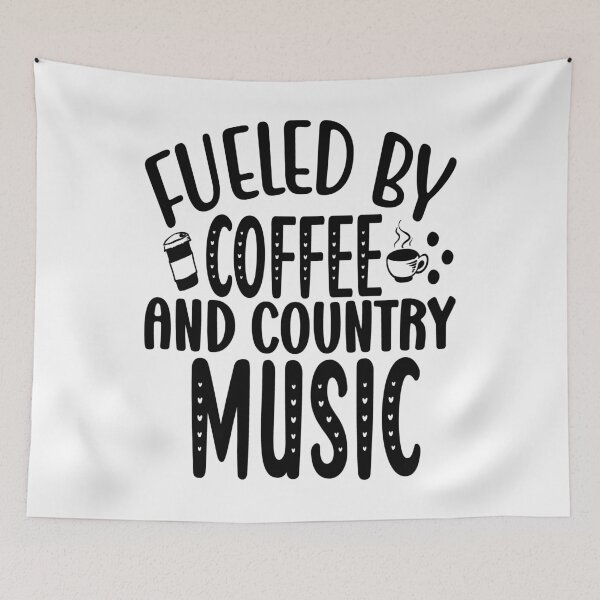 Item preview, Fueled By Coffee And Country Music For Coffee Lovers and Music Fans designed and sold by mohalaz.