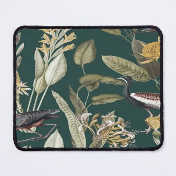 Item preview, Charming Green Yellow Combination of Unique Birds, Large Leaves designed and sold by WearWolfDesigns.