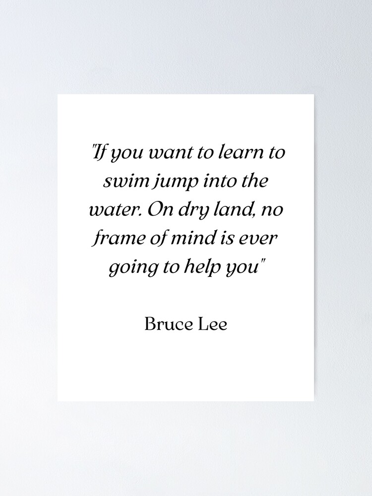 The One Percent Mindset Powerful Quote Bruce Lee Quotes Poster By The One Percent Mindset Powerful Quote Bruce Lee Quotes Poster By