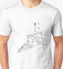 To The Moon Lighthouse Unisex T-Shirt