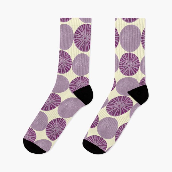Item preview, Linocut circles purple designed and sold by Soramame.