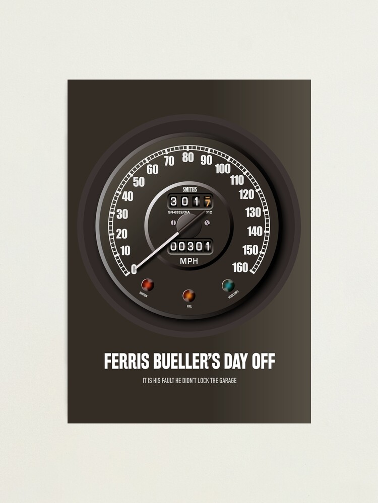 Alternate view of Ferris Bueller’s Day Off - Alternative Movie Poster Photographic Print