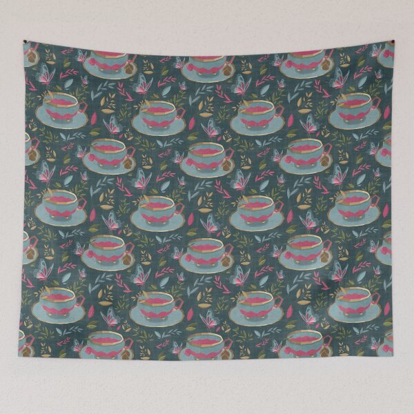 Item preview, Teal Teacups designed and sold by OranelloDesigns.