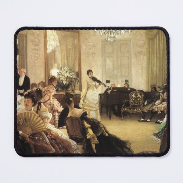 Item preview, James Tissot "Hush!" designed and sold by FineArtLover.