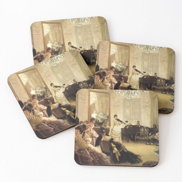 Item preview, James Tissot "Hush!" designed and sold by FineArtLover.