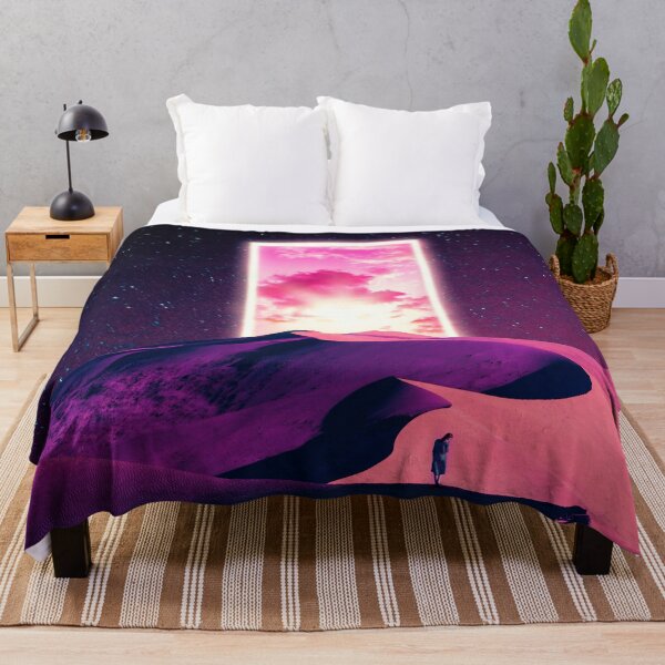 Item preview, Trippy purple desert with surreal magical portal designed and sold by Yasmine khalifa.