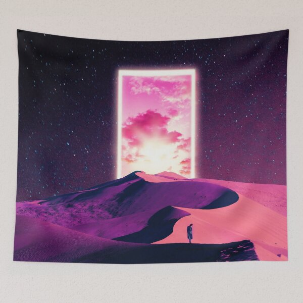 Item preview, Trippy purple desert with surreal magical  portal  designed and sold by Yasmine khalifa.