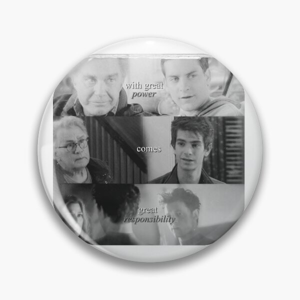 Item preview, with great power comes great responsibility quote peter parker no way home designed and sold by melodiesart.