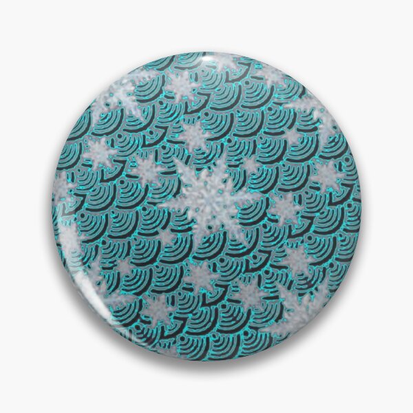 Item preview, BLUE WINTER SNOWFLAKES  PATTERN ART designed and sold by sharlesart.
