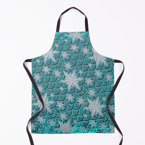 Item preview, BLUE WINTER SNOWFLAKES PATTERN ART designed and sold by sharlesart.