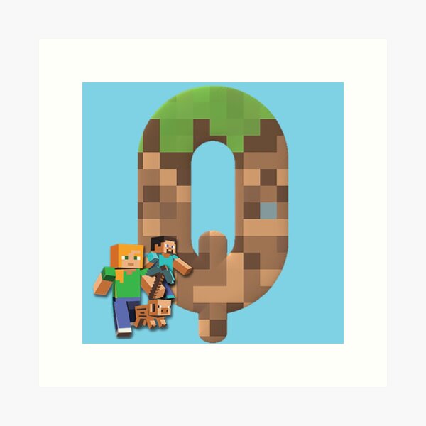 pixel letter art prints redbubble