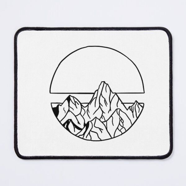 Item preview, Mountains line drawing  designed and sold by AestheticNi.
