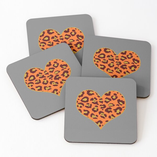 Item preview, Heart Animal Print - Leopard D42 designed and sold by MVG designs.
