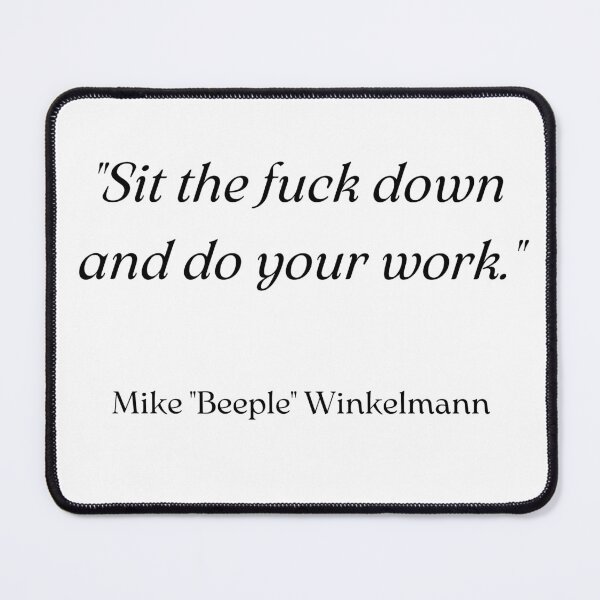 Item preview, The One Percent Mindset Powerful Quote - Mike Beeple Winkelmann Quotes designed and sold by andrei49387.