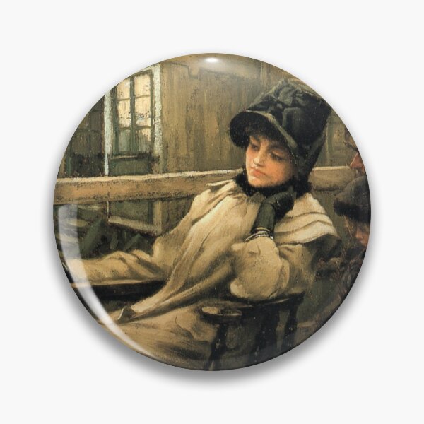 Item preview, James Tissot "Waiting for the Ferry" designed and sold by FineArtLover.