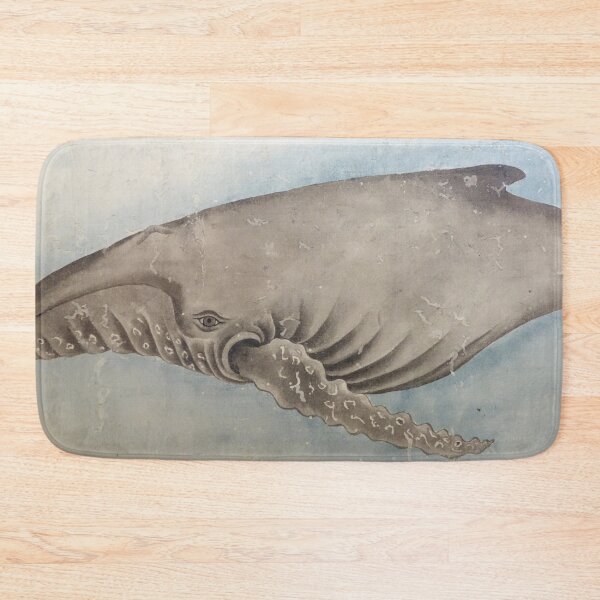 Item preview, Retro japanese swimming whale painting designed and sold by Byfab.