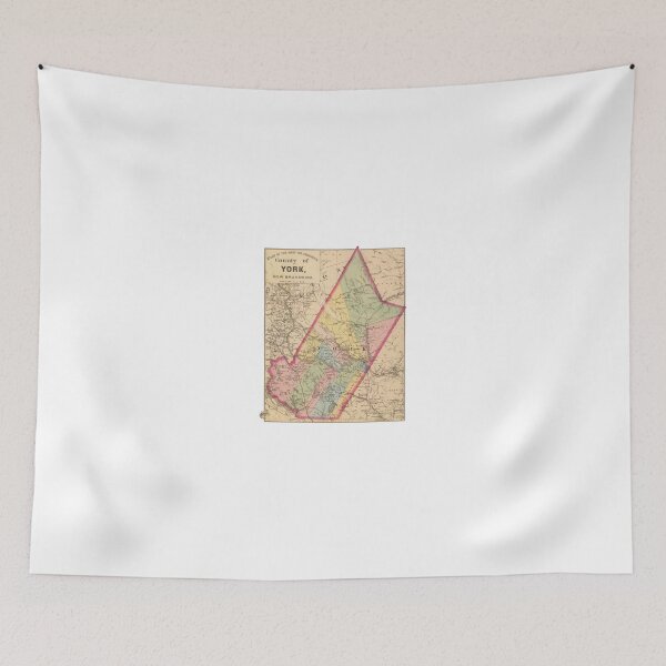 Item preview, Vintage map of York County, Fredericton, New Brunswick designed and sold by robbclarke.