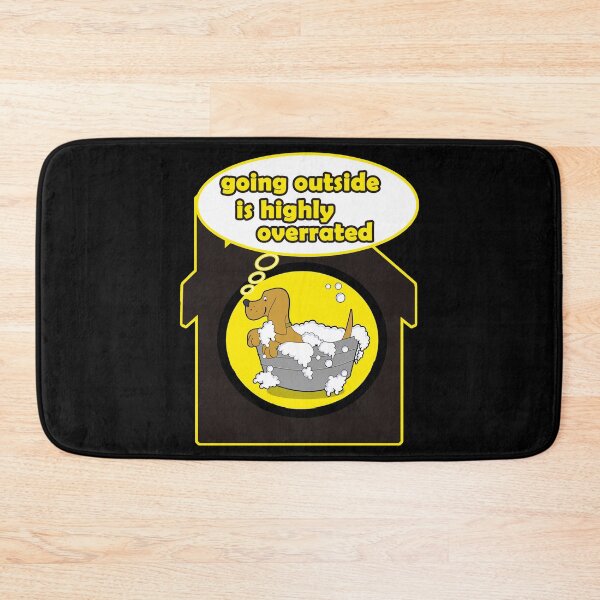 Item preview, going outside is highly overrated with cute dog designed and sold by ESAMSTORE.