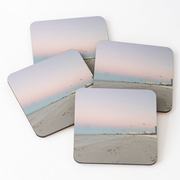 Item preview, Pink Ombré Sky and Seagulls - Good Morning Siesta Key designed and sold by jessicaleah15.