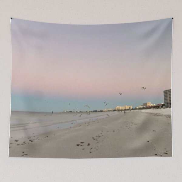 Item preview, Pink Ombré Sky and Seagulls - Good Morning Siesta Key designed and sold by jessicaleah15.