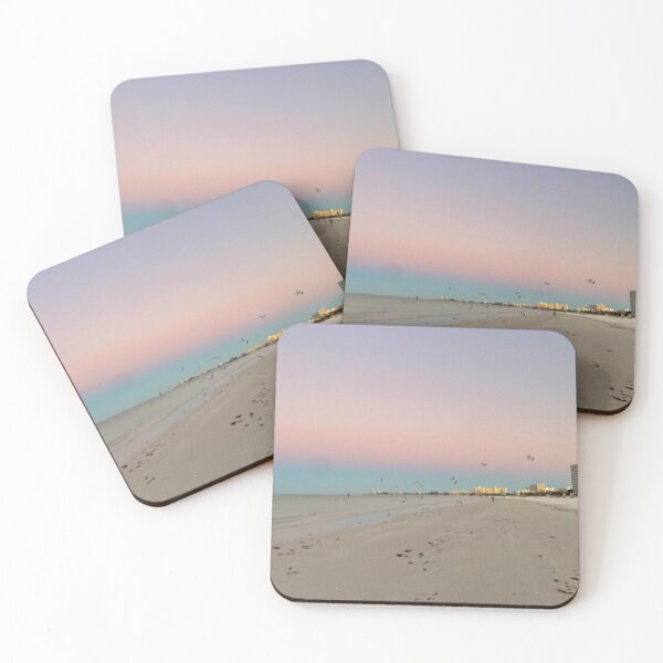 Item preview, Pink Ombré Sky and Seagulls - Good Morning Siesta Key designed and sold by jessicaleah15.
