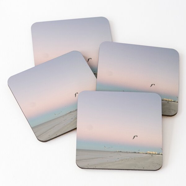 Item preview, Pink Ombré Sky and Seagulls - Good Morning Siesta Key designed and sold by jessicaleah15.