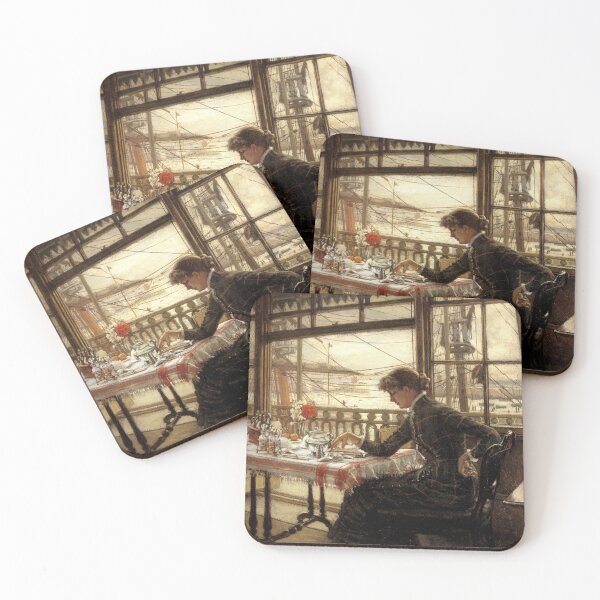 Item preview, James Tissot "Room Overlooking the Harbour" designed and sold by FineArtLover.