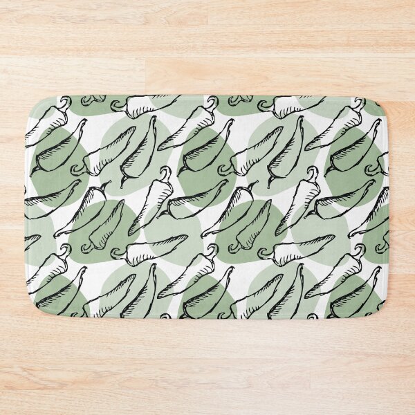 Item preview, Rough Sketch Chile Peppers on Green designed and sold by Susan Says.