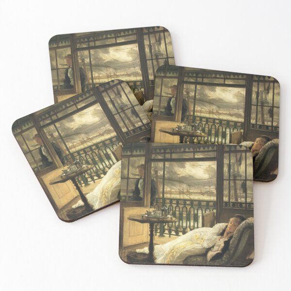 Item preview, James Tissot "A Passing Storm" designed and sold by FineArtLover.