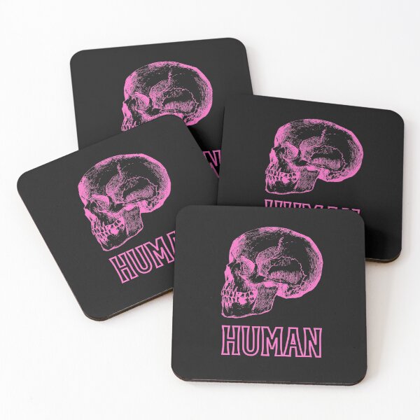 Item preview, Simply Human Pink Skull I am Human Self-Awareness Mindfulness Design designed and sold by LGbubble.