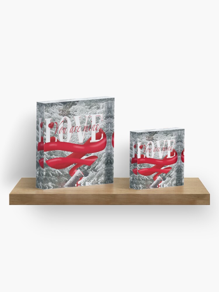 Alternate view of Love, You Are Mine Acrylic Block