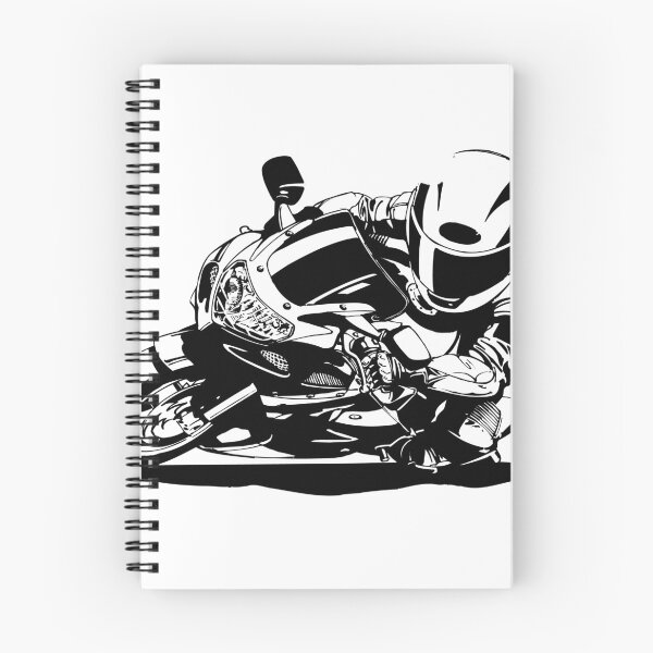 Item preview, Sportbike Cornering Cartoon designed and sold by squarelogo.