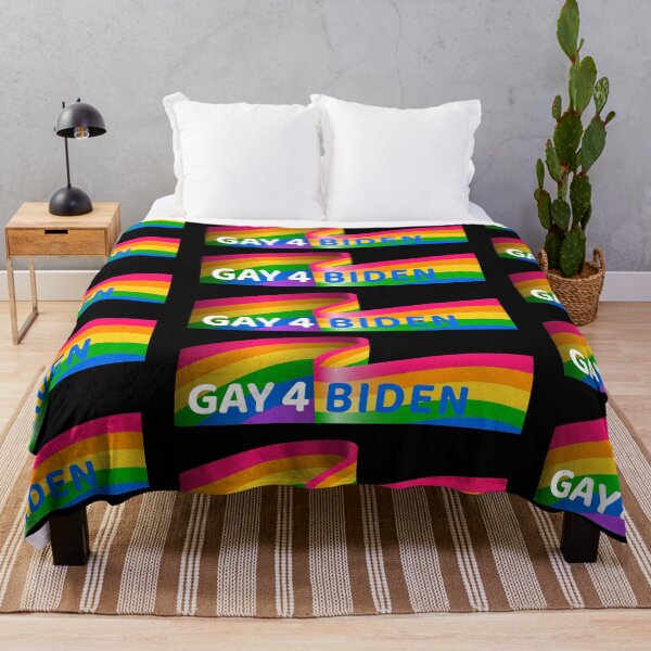 Item preview, LGBTQ Rainbow Flag Gay For Biden designed and sold by aronia.