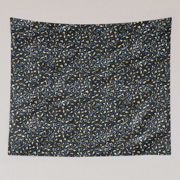 Item preview, Blue and Gold Leopard Design Collection 001 designed and sold by DearSunny.