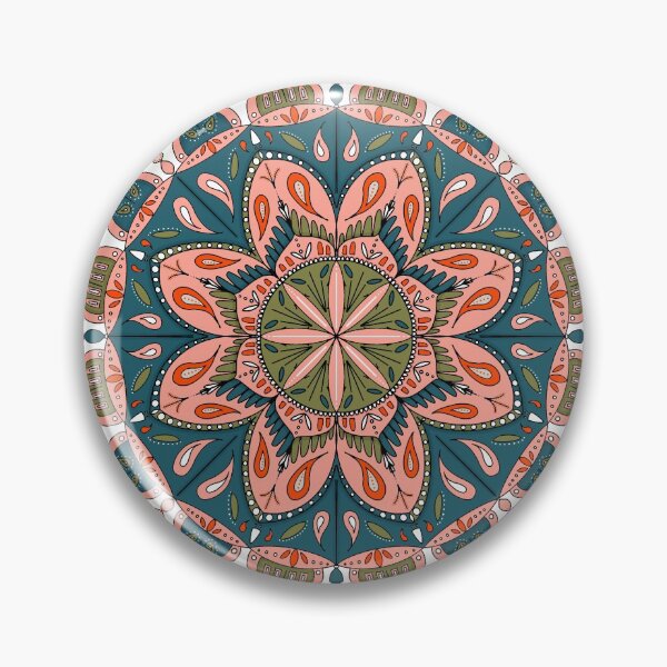 Item preview, Folk Art Mandala Pattern designed and sold by paperpark.