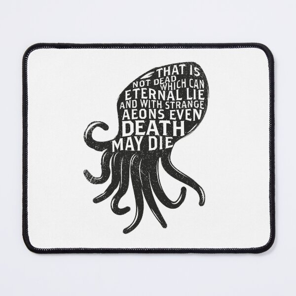 Item preview, Cthulhu Sleeps In R'lyeh - cthulhu quote, lovecraftian design designed and sold by the50ftsnail.