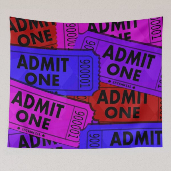 Item preview, FUNHOUSE: ADMIT ONE TICKET PRINT designed and sold by Antisocial Creatives.