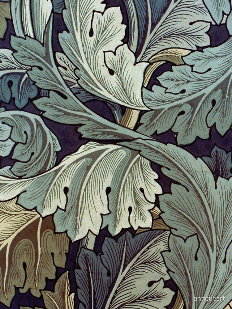 ET12312 - Seabrook Wallpaper ET12312 Acanthus Garden Wallpaper in Bluestone  & Golden - GoingDecor