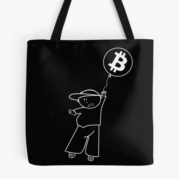 Item preview, print bitcoin white, cryptocurrency, hodl, internet currency designed and sold by vilma3000.