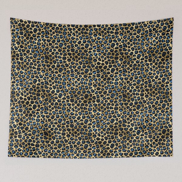 Item preview, Blue and Gold Leopard Design Collection 002 designed and sold by DearSunny.